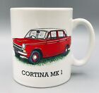 Ford Cortina MK 1 Red Retro Car  China Mug Vintage