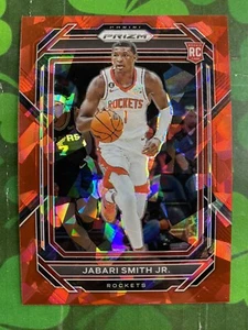 2022-23 Panini Prizm Jabari Smith Jr Red Cracked Ice Rookie #228 Houston Rockets - Picture 1 of 2