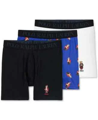 Paquete de 3 calzoncillos boxer Polo Ralph Lauren para hombre conjunto de oso de vacaciones talla L nuevos con etiquetas Foto 1 de 4