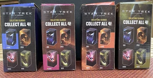Star Trek Collectible Glasses NEW ALL 4 in box. Uhura, Kirk, Spock, Nero - Picture 1 of 8