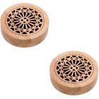  2 PCS Solid Wood Aromatherapy Box Tabletop Decoration Wooden