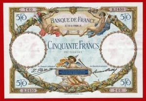 aXF, FRANCE, 50 Francs, 1928, Scarce - Picture 1 of 2