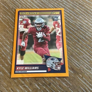 Kyle Williams Rookie 2025 Panini Score Football Orange Border Insert #57 - Picture 1 of 2