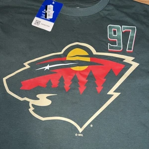 Camiseta verde NHL MINNESOTA WILD Kirill Kaprizov #97, talla M - Imagen 1 de 9