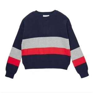Harper Canyon Girls Fun Pattern Sweater in Navy Peacoat Multi Stripe XL MSRP $19 - Picture 1 of 5