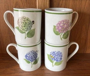 American Atelier Hydrangea Mug Set 3376 Discontinued NOS - Picture 1 of 7