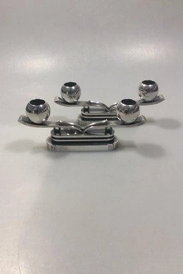 Candelabro Hansen de plata de ley con 2 brazos de Karl Gustav Hansen nº 197 Foto 1 de 4