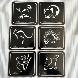 Australia Posavasos Colección Koala Wombat Canguro Ornitorrinco Cucaburra - Nuevo - Imagen 1 de 6