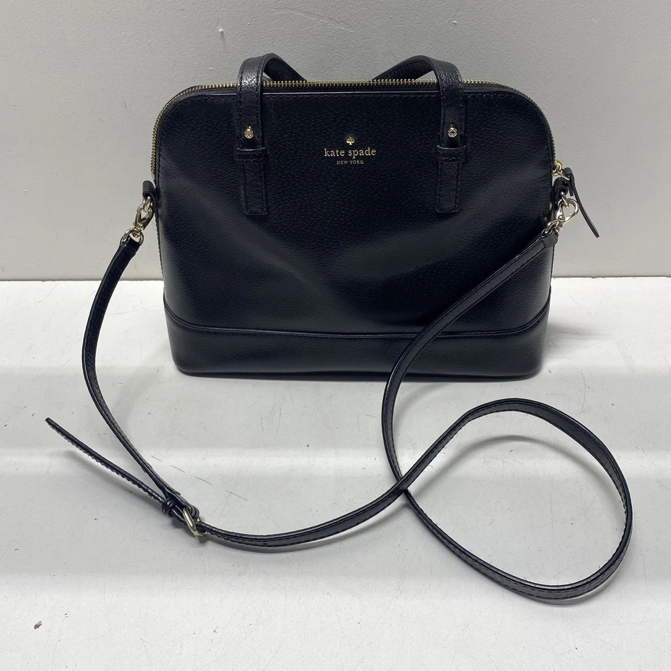 Bolso de hombro Kate Spade de cuero negro Foto 1 de 4