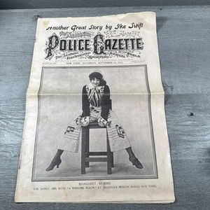 The National Police Gazette Saturday, September 14,1912. Margaret Morris Cover - Picture 1 of 8