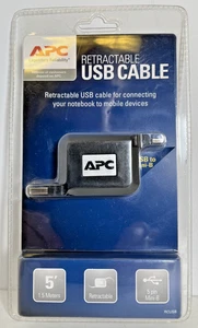 APC Retractable USB Cable 5 Pin Mini-B 5' 1.5 Meters - Picture 1 of 10