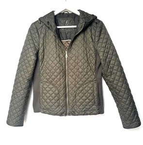MASSIMO DUTTI Steppjacke mit Kapuze khaki leicht Größe L - Bild 1 von 4