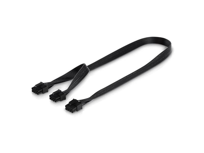 20 cm Grafikkarte-Stromkabel 8-pin-PCIe-Stecker auf 2-mal 8-pin-(6+2) Stecker - Bild 1 von 3