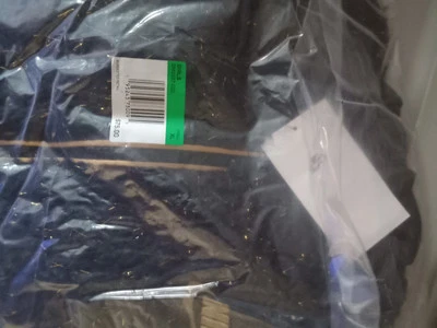 Nike Girls Black Gold  Fur Bomber Jacket Size XL - Image 1 of 3