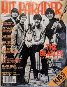 Hit Parader Magazine October 1977 Beatles, Sex Pistols, Bob Seger, KISS Poster - Picture 1 of 15