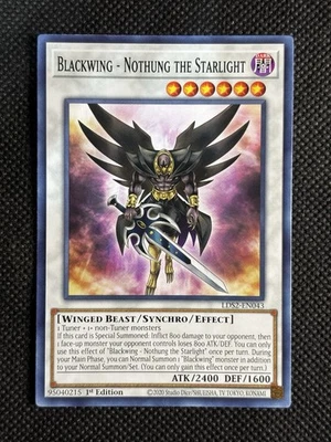 YuGiOh! - Blackwing - Nothung the Starlight LDS2-EN043 Common 1st Edition NM - Image 1 of 2