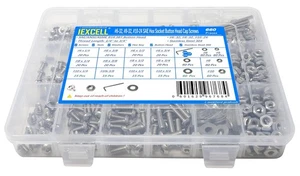 iexcell 660 Stück #6-32UNC #8-32UNC #10-24UNC Edelstahl #6-32, #8-32, #10-24  - Bild 1 von 7