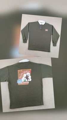 VTG Chaps Ralph Lauren Large Mens Polo Shirt Long Sleeve Rugby 22x28 Made In USA - Image 1 of 4