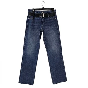 Jeans RtA High Rise gamba dritta con cintura blu denim S 30 usati - Foto 1 di 9