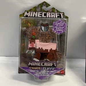 Minecraft Caves & Cliffs Muddy Pig 3.25" Figure Mattel 2021 Collectable - Picture 1 of 3