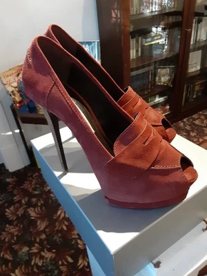 Gianmarco Lorenzi C. Cachemire Ruggine Size 41 Platforms - Image 1 of 4