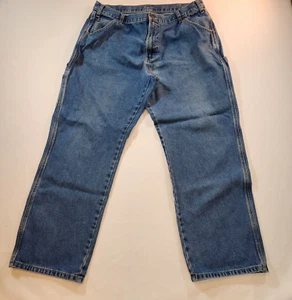 Dickies Mens Carpenter Jeans Workwear Utility 38x30 Actual 36x29 Blue - Picture 1 of 22