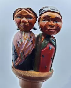 ANRI Kissing Couple Bottle Stopper - Picture 1 of 16