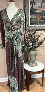 Maxi Vestido Floral Manga Larga Meghan Los Angeles Talla S - Imagen 1 de 8