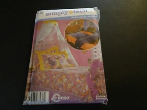 SEWING CRAFT PATTERN Simplicity 51233 Teen Bedroom Coverlet Dust Ruffle Pillows - Picture 1 of 5