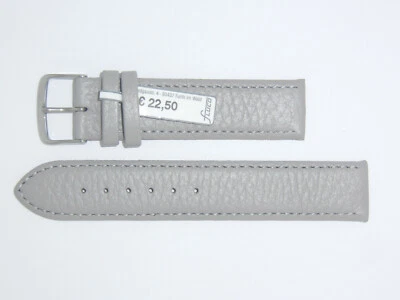 Ремешок для часов FLUCO из натуральной оленьей кожи 20 мм серый «Terra-Hirschleder» - Изображение 1 из 3