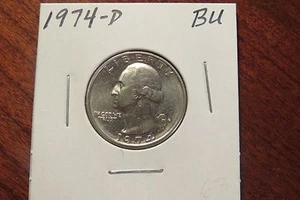 1974-D Washington Quarter (BU) - Picture 1 of 3