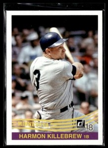 2018 Donruss Blank Back #250 Harmon Killebrew Minnesota Twins