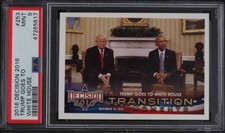 2016 LEAF DECISION '16 TRUMP GOES TO WHITE HOUSE #253 PSA 9 MINT