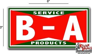 (BA-3) 6" BA B A GASOLINA ACEITE VINILO CALCOMANÍA PARA CUALQUIER LETRERO GAS LUBRICANTE - Imagen 1 de 1