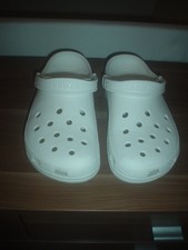 Mens CROCS, White, moulded,   Size UK 8  EU 42   US 9