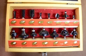 SKIL boxed set of 15 router bits-lightly used-see list and photos - Picture 1 of 6