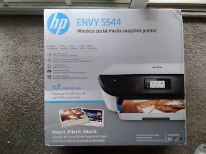 HP Envy 5544 All-In-One Wireless Social Media Snapshot Printer- NEW/UNSEALED - Picture 1 of 10