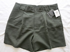 Alfani Mens Chino Style Shorts 38 Microtrend Fine Gauge Dark Green Corduroy NWT