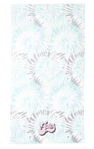 Juicy Couture Tie Dye Pinwheel Beach Towel, 36" x68"  Brand New - Picture 1 of 5