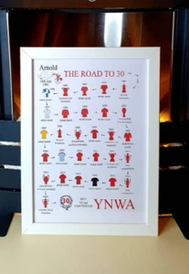 Personalised 30 Birthday, Liverpool Print, Keepsake Gifts, Liverpool Gift - Picture 1 of 3