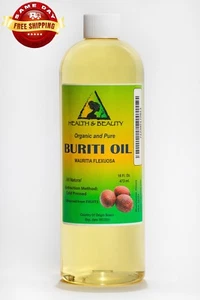 BURITI EXOTIC FRUIT OIL REFINED ORGANIC COLD PRESSED by H&B Oils Center 48 OZ - Picture 1 of 12
