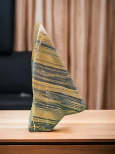 Poliertes gelbes Eisen Tiger Freeform/Tumble Afghanistan Heilkristalle Steine - Bild 1 von 3