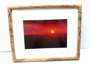 Sonnenuntergang Foto gerahmt und mattiert 12x15 - Bild 1 von 4