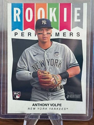 2023 Topps Heritage Rookie Performers #RP7 Anthony Volpe RC - Image 1 of 2