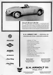Arnolt Bristol Bolide 1960 anuncio original - Imagen 1 de 1
