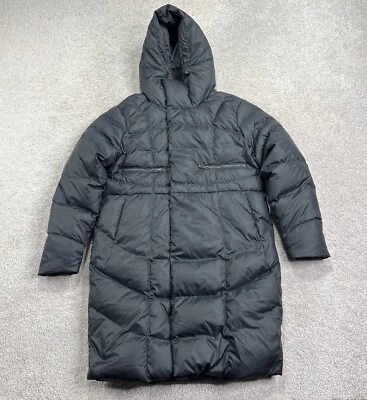 Chaqueta Parka Under Armour Mujer Pequeña Negra Aislada Con Capucha Tormenta Larga Foto 1 de 4