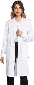 Unisex #350 Snap Front Lab or Shop Coat in "White" Size M - Picture 1 of 4