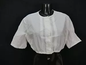 Gr.48 Dirndlbluse süße Bluse für Dirndl Spitze Diolen Trachtenbluse B8297 - Bild 1 von 3