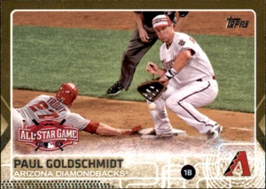 Serie de actualización 2015 Paul Goldschmidt #d/2015 Gold Parallel PWE Diamondbacks #154 - Imagen 1 de 2
