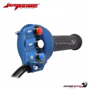 Pulsantiera JetPrime blu con comando gas integrato Aprilia RSV4 1100 2021> - Imagen 1 de 8